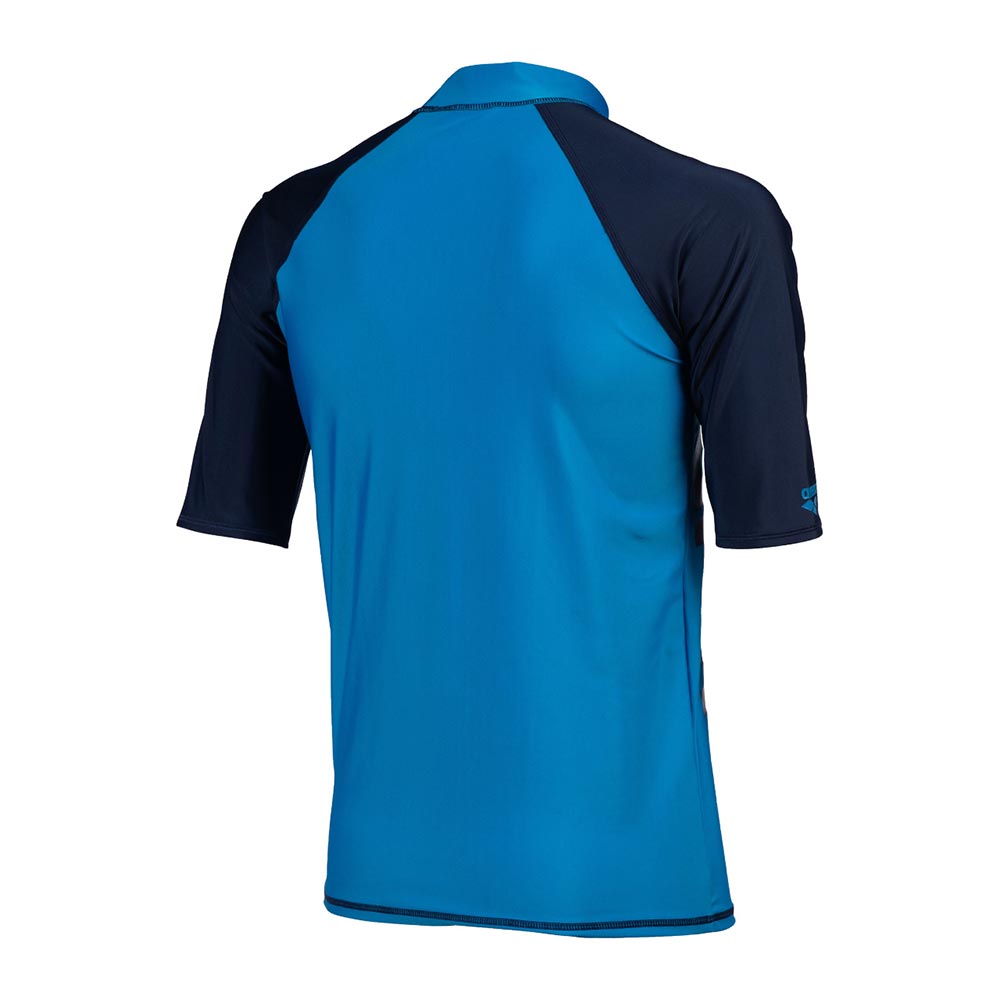 Arena Men's Graphic Short Sleeve Rash Top, Blue