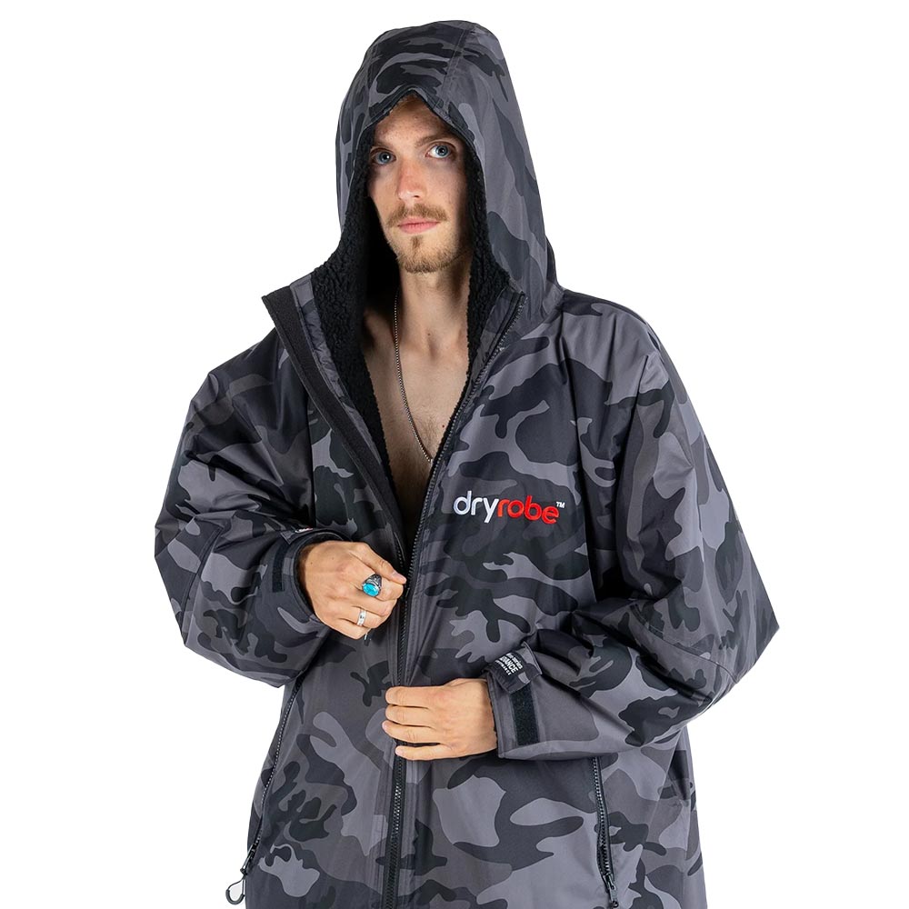 Dryrobe Advance Adults Change Robe, Black Camo/Black