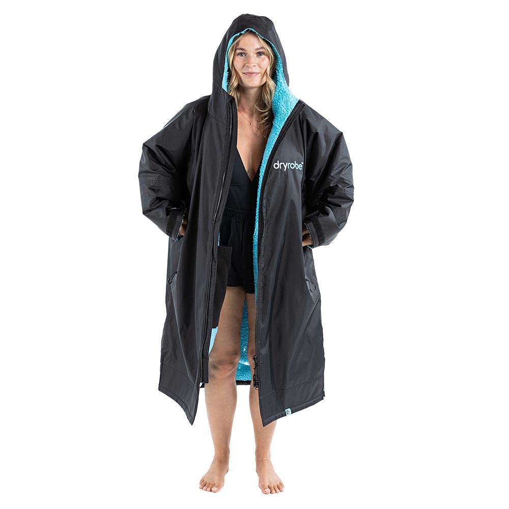 Dryrobe Advance Adults Change Robe, Black/Blue
