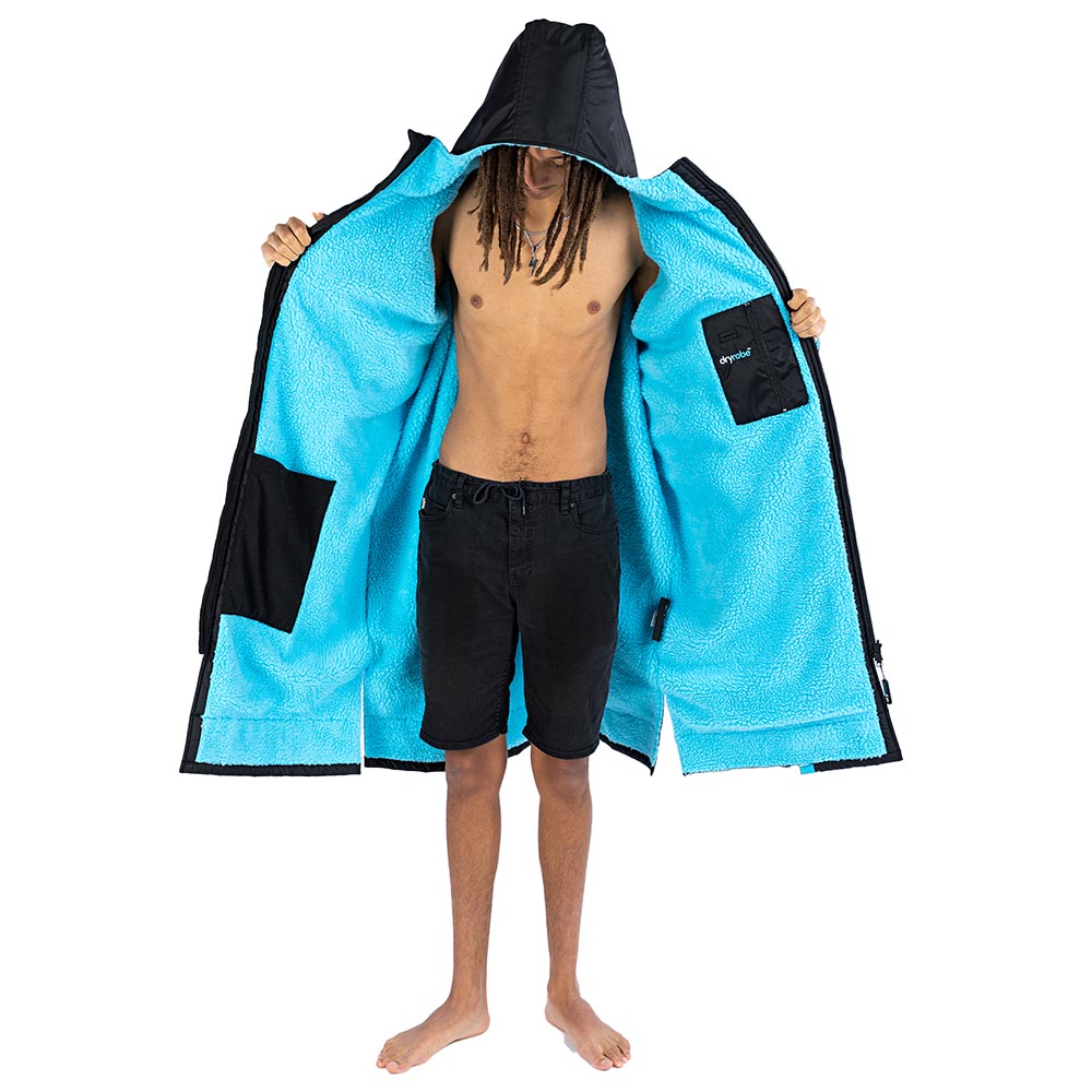Dryrobe Advance Adults Change Robe, Black/Blue
