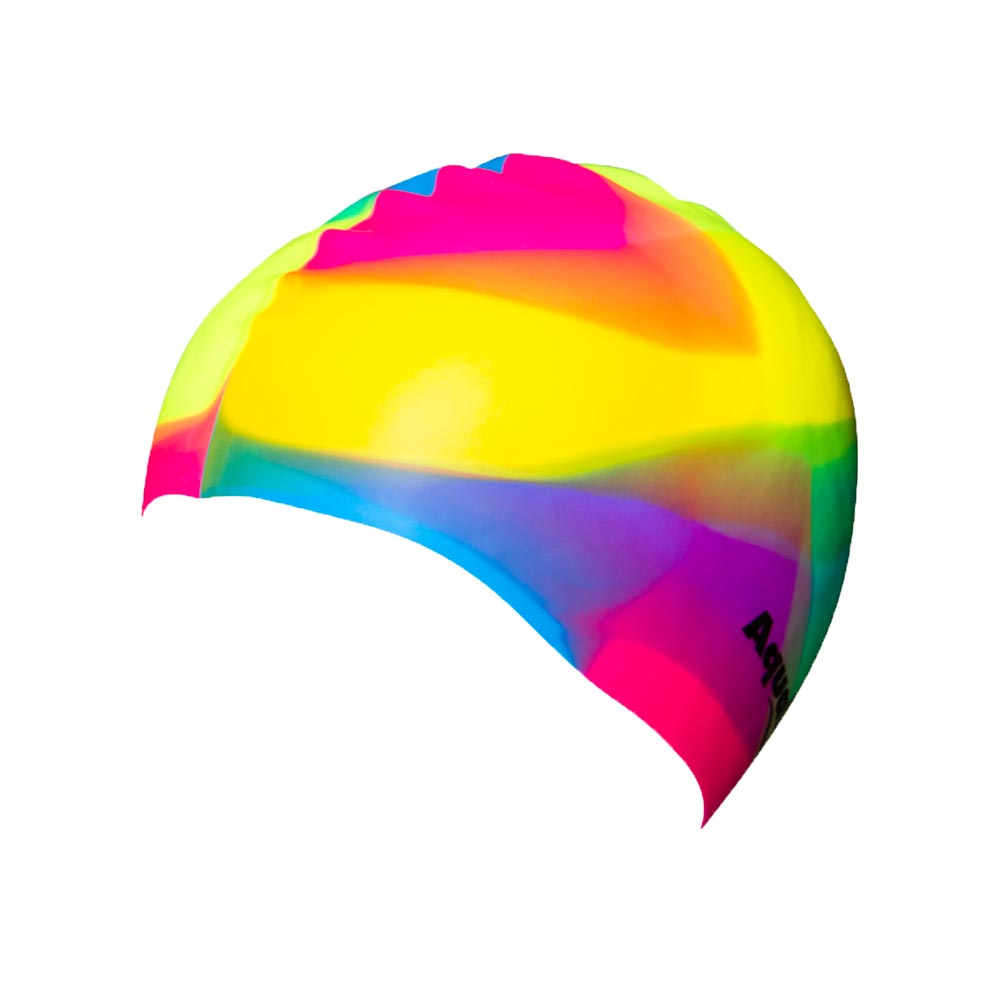 Aqualine Multi-Colour Silicone Swim Cap