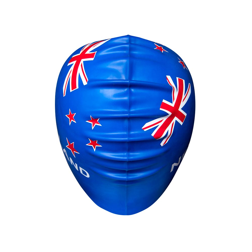 Aqualine 'New Zealand' Flag Silicone Swim Cap