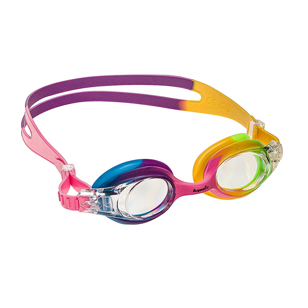 Aqualine Rainbow Kids Swim Goggles