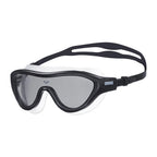 Arena The One Swim Goggle Mask: black and white goggles with clear lenses and adjustable strap