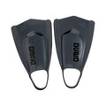 Arena Powerfin Pro II swimming fins: dark grey, rubber training fins for swimmers