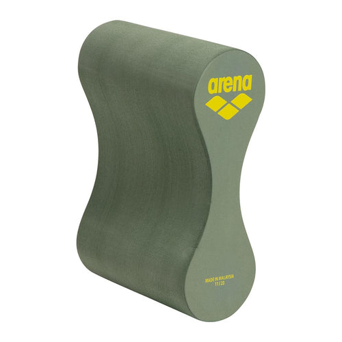 Arena Free Flow Pull Buoy II: Green foam swimming aid for leg training and buoyancy