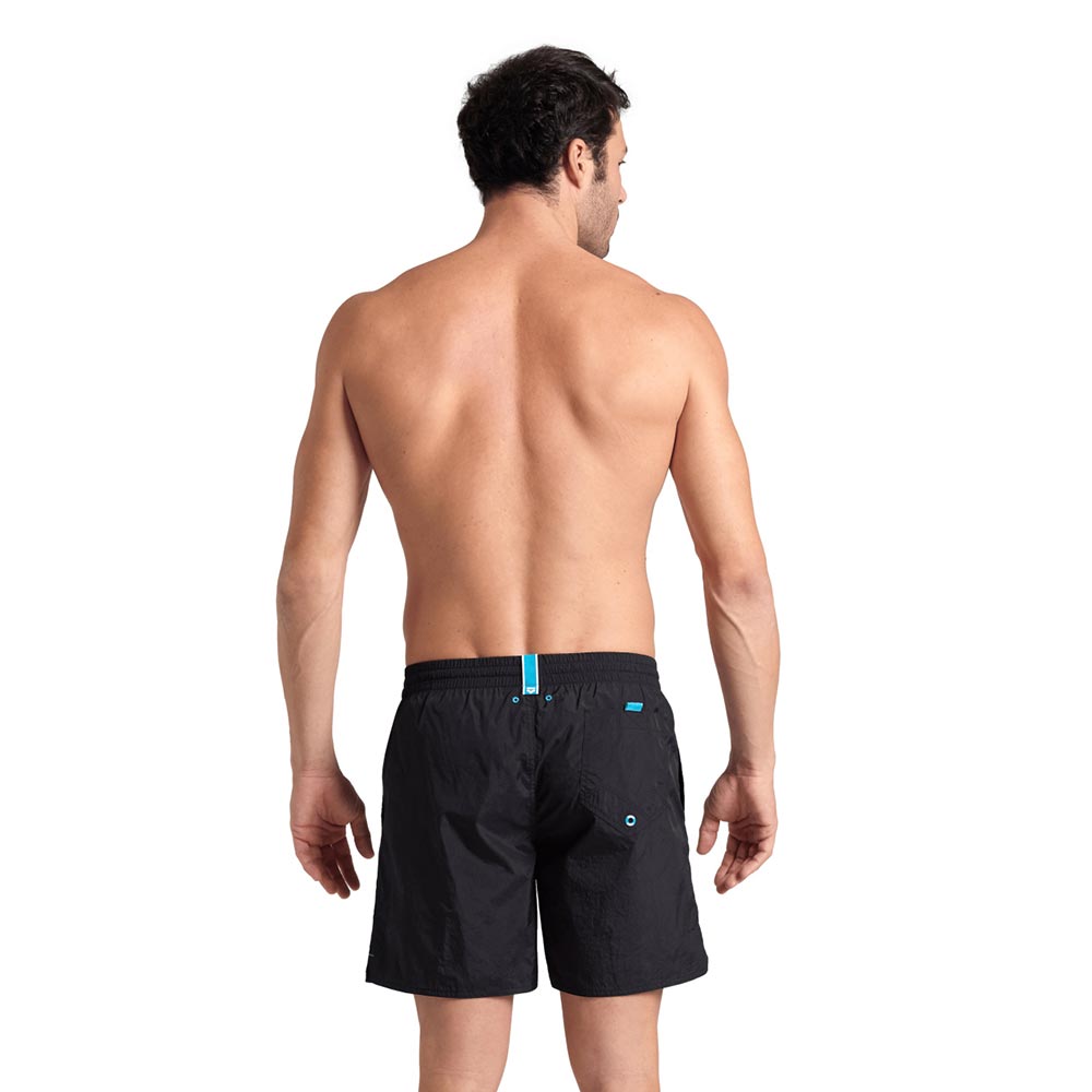 Arena Men's Solid Beach Swim Shorts, Black