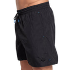 Arena Men's Solid Beach Swim Shorts, Black