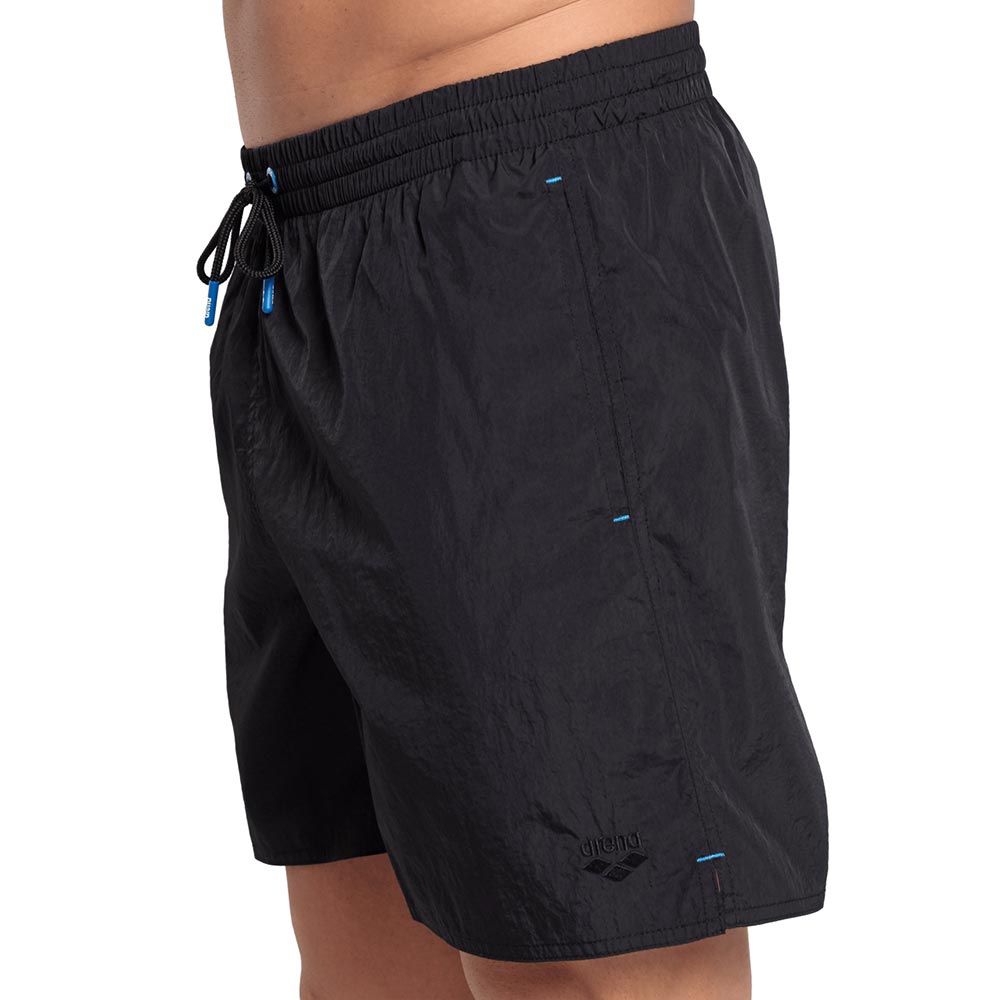 Arena Men's Solid Beach Swim Shorts, Black