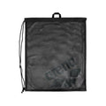 Arena One Go Mesh Swim Bag 40L: Black mesh drawstring bag with Arena logo, ideal for gym or swimming gear.