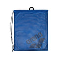 Blue Arena mesh swim bag with drawstring closure and prominent logo, 40L capacity.