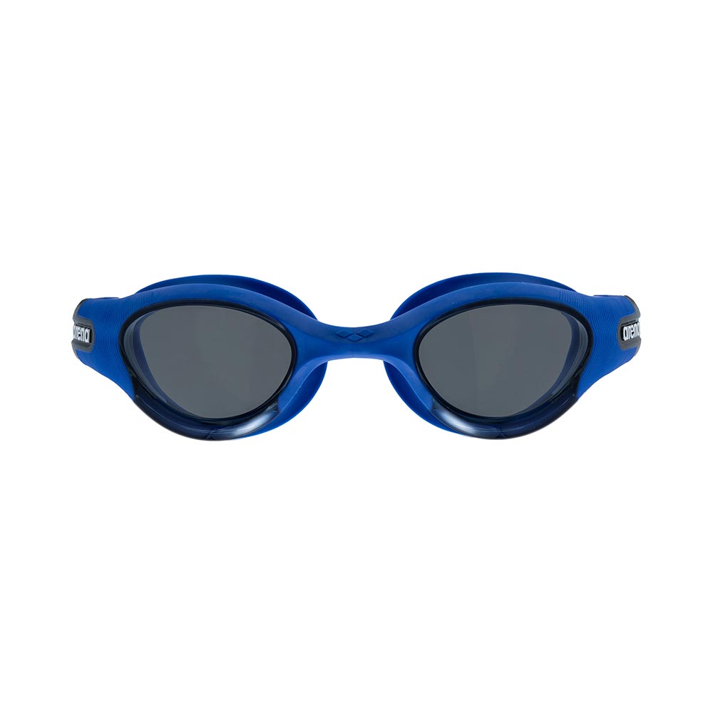 Arena The One Plus Polarised Swim Goggles in blue with dark lenses