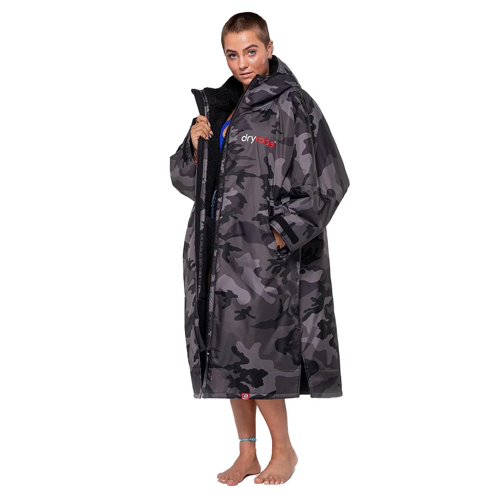 Dryrobe Advance Adults Change Robe, Black Camo/Black