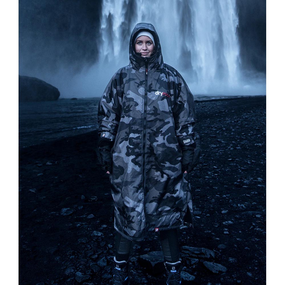 Dryrobe Advance Adults Change Robe, Black Camo/Black