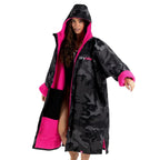 Dryrobe Advance Adults Change Robe, Black Camo/Pink