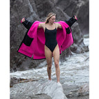 Dryrobe Advance Adults Change Robe, Black/Pink