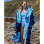 Dryrobe Advance Adults Change Robe, Blue Camo/Blue