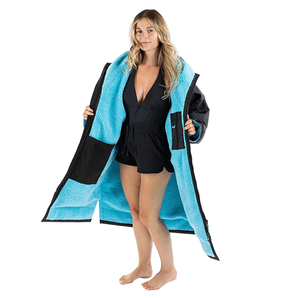 Dryrobe Advance Adults Change Robe, Black/Blue