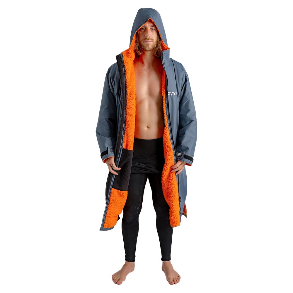 Dryrobe Advance Adults Change Robe, Dark Grey/Orange