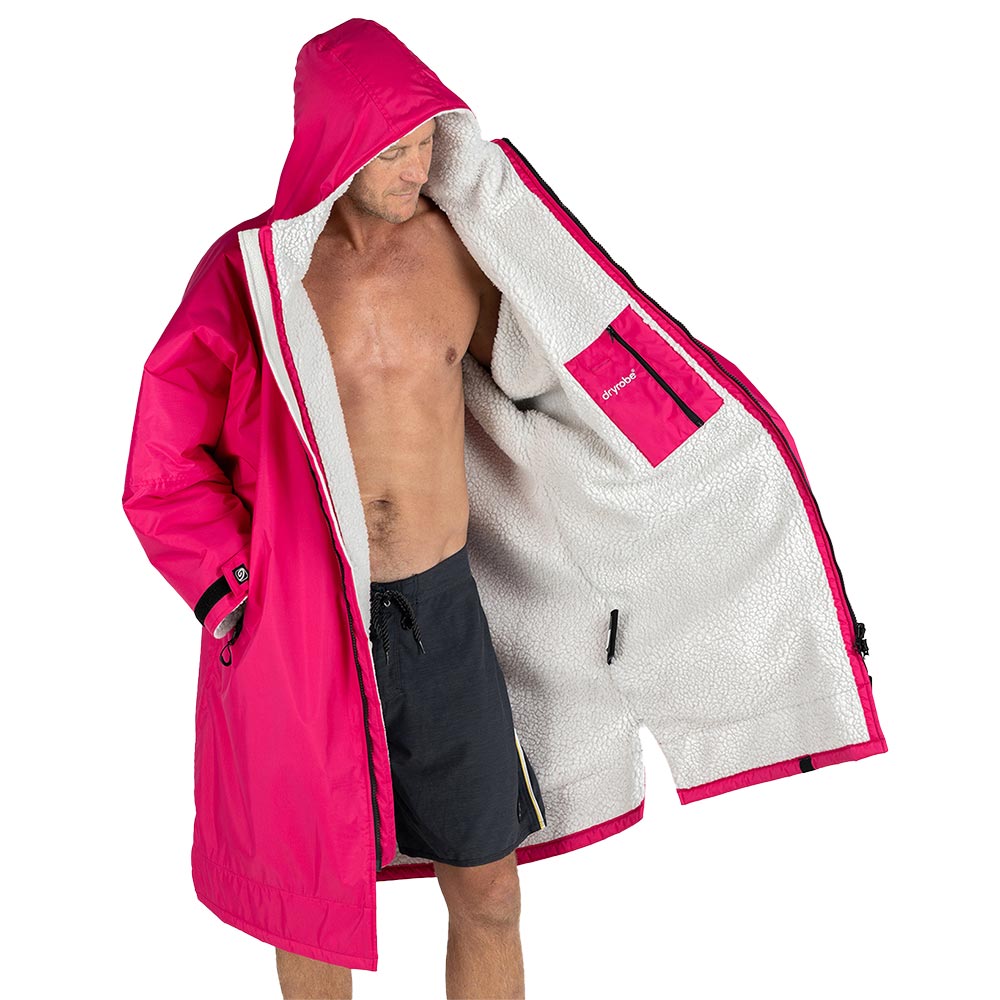 Dryrobe Advance Adults Change Robe, Pink/Light Grey