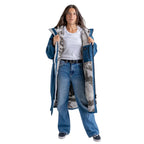 Dryrobe Advance Adults Change Robe, Deep Sea Blue/Sand Camo