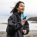 Dryrobe Advance Kids Change Robe, Black/Blue