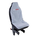 Dryrobe car seat cover in black and grey, ideal for protecting seats from wet gear