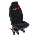 Dryrobe single car seat cover in black fleece, offering protection and comfort