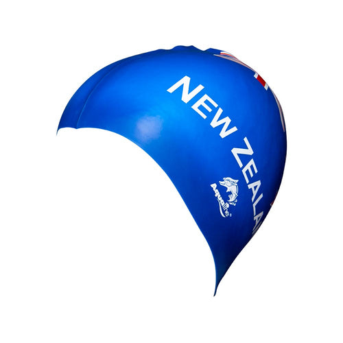 Aqualine 'New Zealand' Flag Silicone Swim Cap