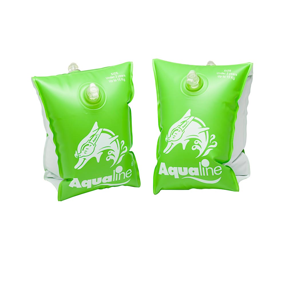 Aqualine Swimming Armbands: Green (0-2y)