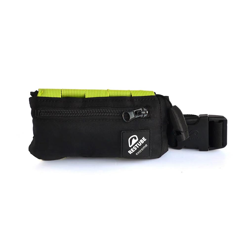 Packed version of the Restube Extreme PFD Belt, ready for use.
