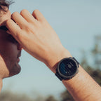 Suunto Vertical GPS Smartwatch: All Black on a man's wrist showing altitude data