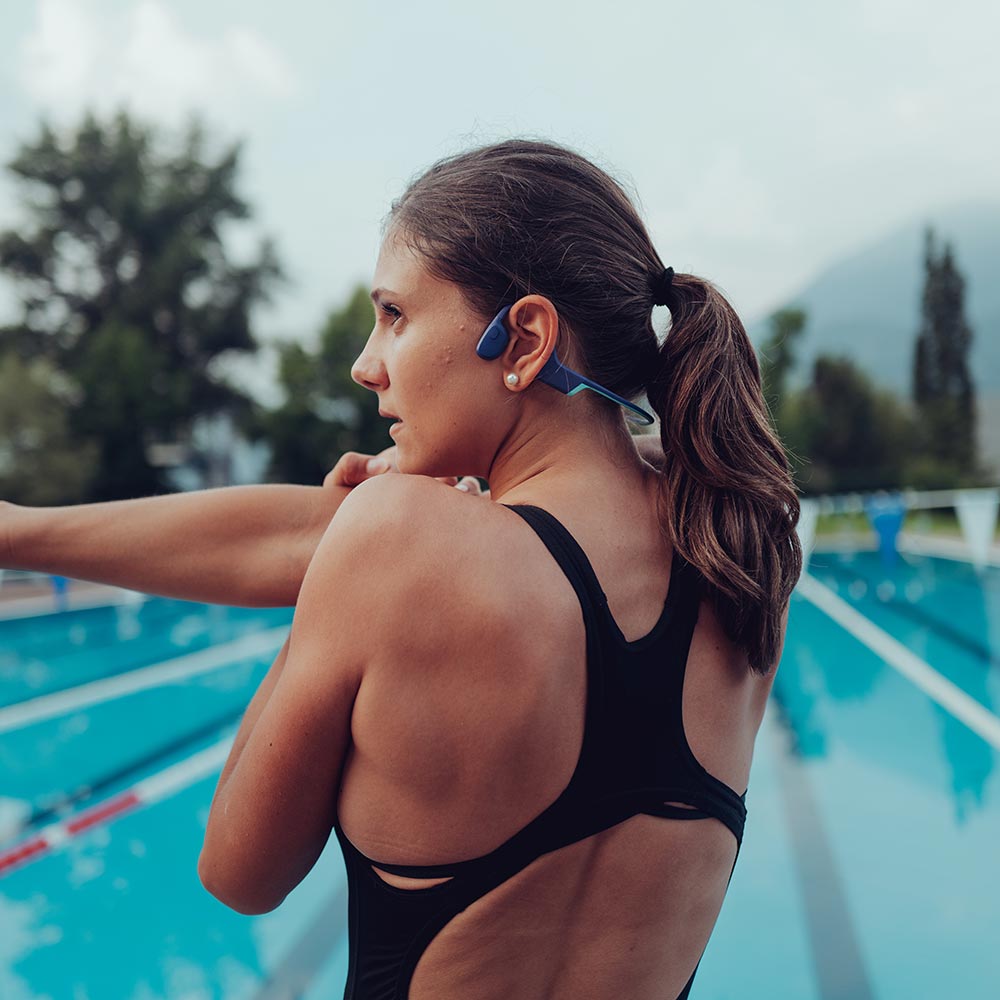 Suunto Aqua Light Swimming Headphones: Reef Blue