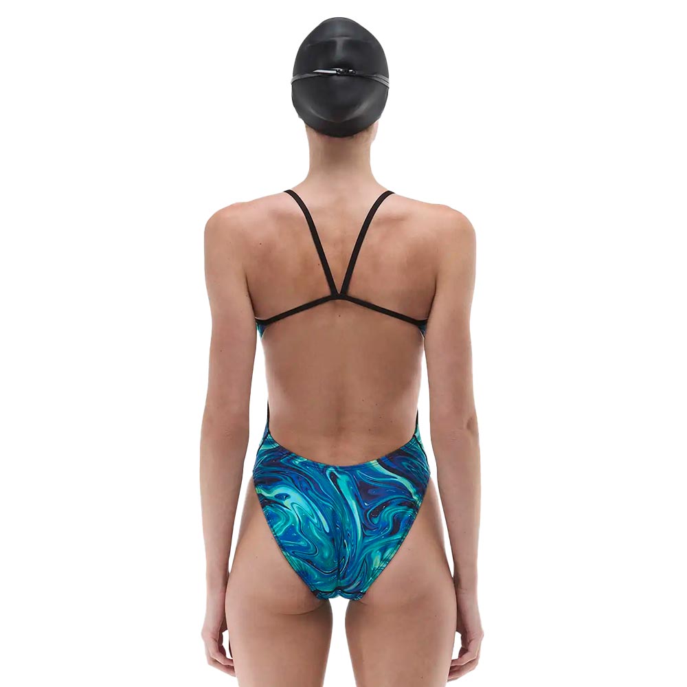 TYR Women's Durafast Elite Cutoutfit Swimsuit, Olea