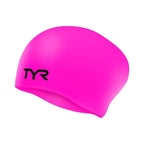 TYR Wrinkle-Free Long Hair Silicone Swim Cap