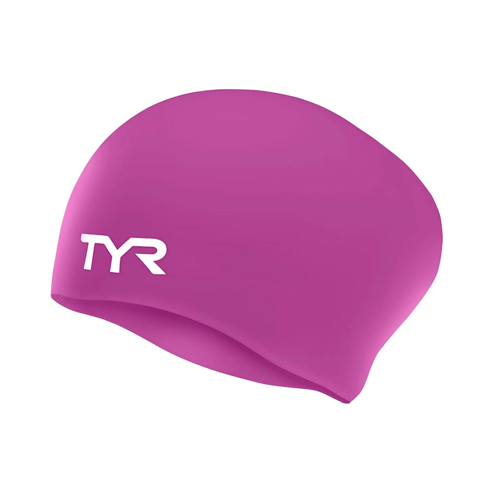 TYR Wrinkle-Free Long Hair Silicone Swim Cap