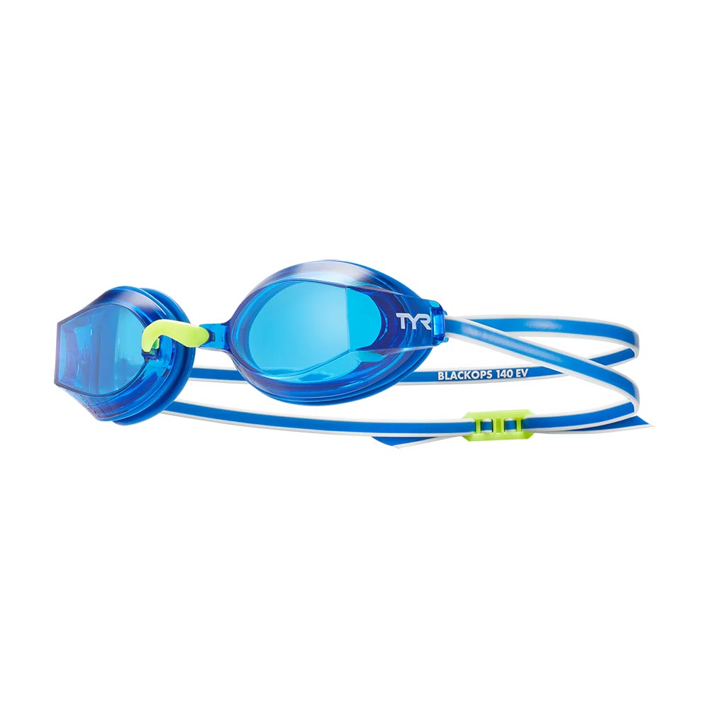 TYR Blackops Youth Swim Goggles: Blue/Blue